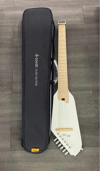 Đàn Guitar Donner Hush-I pro - Màu trắng - Ngoại hình 98% - Kèm túi