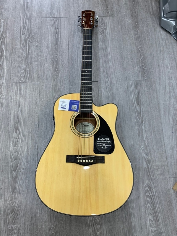 Đàn guitar Fender acoustics CD60CEQ - Màu nâu - Ngoại hình: 98% - Kèm túi