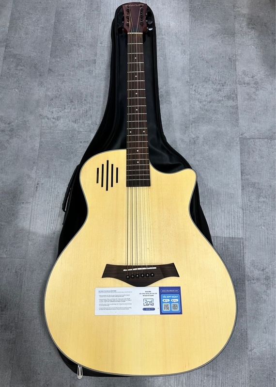 Đàn Guitar G-Danube - Màu nâu - Ngoại hình 97% - Kèm túi đựng
