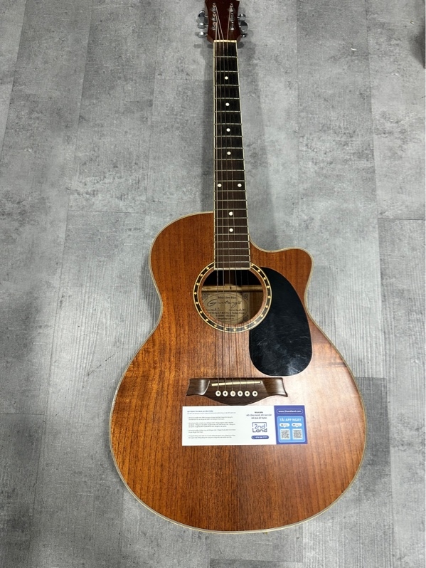 Đàn Guitar gia công Noname - Màu nâu gỗ - Ngoại hình 97% - Tróc Sơn, cấn xước - Body