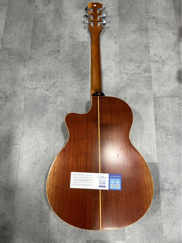 Đàn Guitar gia công Noname - Màu nâu gỗ - Ngoại hình 97% - Tróc Sơn, cấn xước - Body
