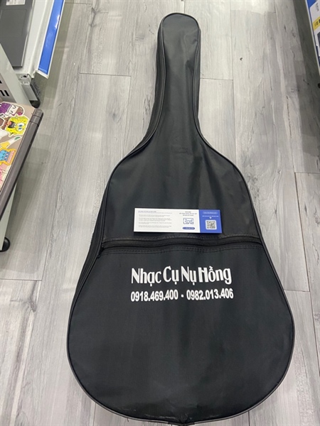 Đàn Guitar Kapok L0-14CEQ - Màu vàng nâu - Ngoại hình: 97% - Ngựa đàn tét nhẹ - Kèm túi + gắn thêm EQ 1