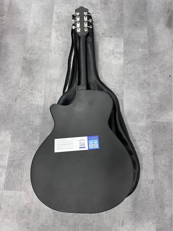 Đàn Guitar Noname - Màu đen - Ngoại hình 97% - Kèm túi + Capo