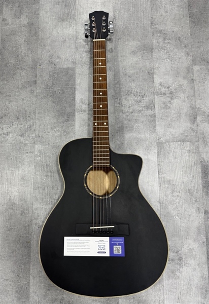 Đàn Guitar Noname - Màu đen - Ngoại hình 97% - mốc bên trong hộc đàn, oxi hóa cần chỉnh dây nhẹ - Body