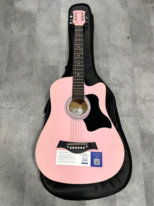Đàn Guitar Noname - Màu hồng - Ngoại hình 97% - Kèm túi đựng