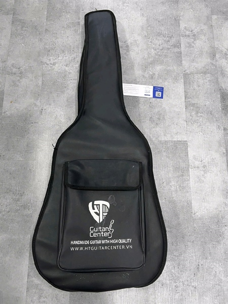 Đàn Guitar Noname - Màu nâu - Ngoại hình 97% - dây kẹp đàn rỉ sét - Kèm túi 2