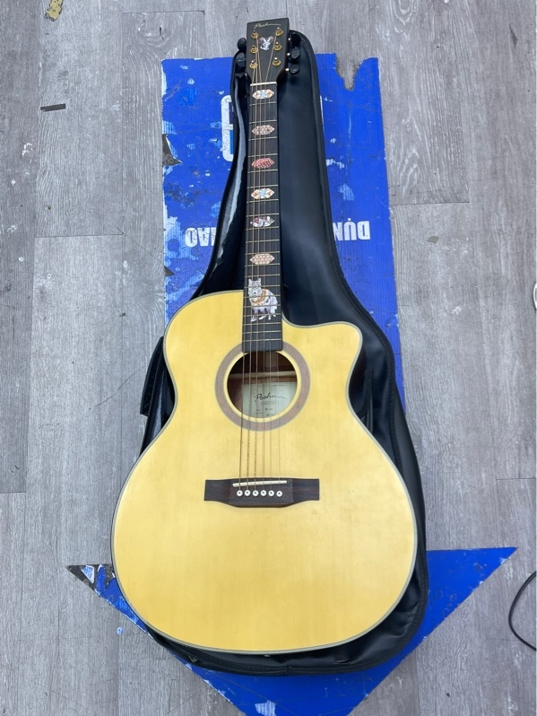 Đàn guitar Poshman N11AC - Màu vàng nâu gỗ - Ngoại hình 98% - Đã độ thêm eq - Kèm túi