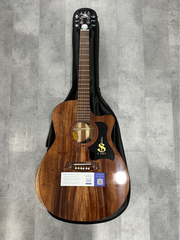 Đàn Guitar S-Việt - Màu nâu đậm - Ngoại hình 98% - Kèm túi