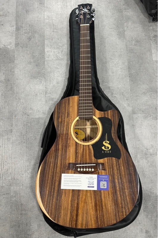 Đàn Guitar S Việt - Màu nâu - Ngoại hình 97% - Kèm túi