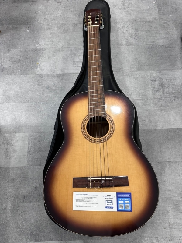 Đàn Guitar Tập chơi - Màu nâu - Ngoại hình 97% - Dây hơi tưa gốc - Kèm túi