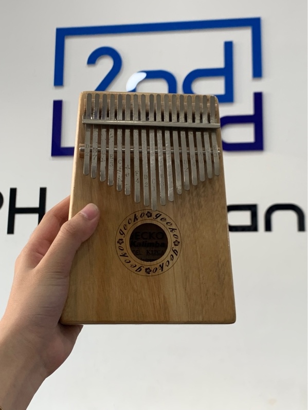 Đàn Kalimba gecko K17CA - Màu vàng - Ngoại hình: 97% - Kèm túi + búa chỉnh nốt