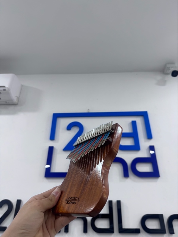 Đàn Kalimba Gecko K17CAP - Màu gỗ - Ngoại hình 97% - Phím đàn rỉ - Kèm box.