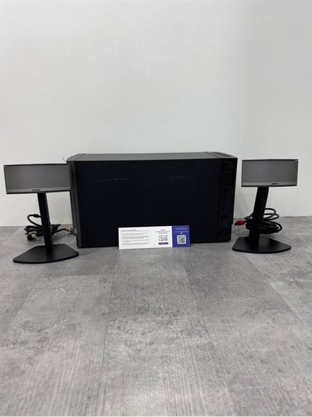 Dàn Loa Vi Tính BOSE COMPANION 5 - Điện 220v - Công suất 300w - Màu đen bạc - Ngoại hình 97% - Kèm 1 sub + 2 loa vệ tinh + Nguồn