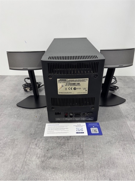 Dàn Loa Vi Tính BOSE COMPANION 5 - Điện 220v - Công suất 300w - Màu đen bạc - Ngoại hình 97% - Kèm 1 sub + 2 loa vệ tinh + Nguồn 1
