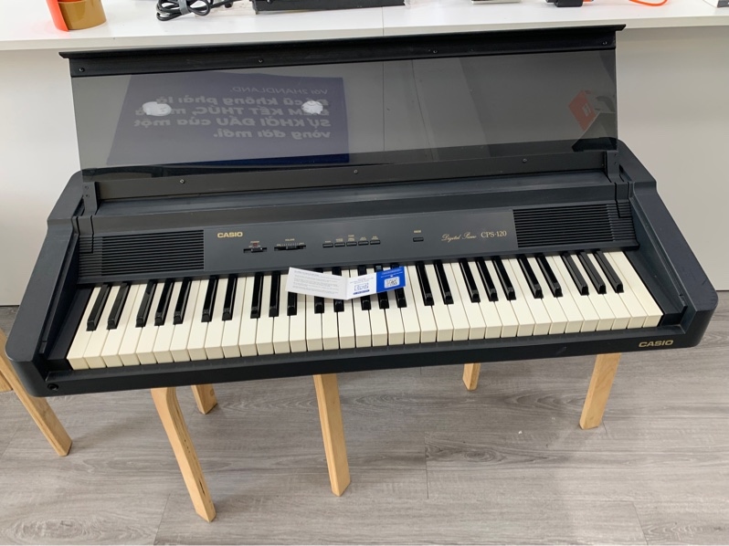 Đàn piano điện Casio CPS-120 - Màu đen - Ngoại hình: 97% - Kèm nguồn + pedal