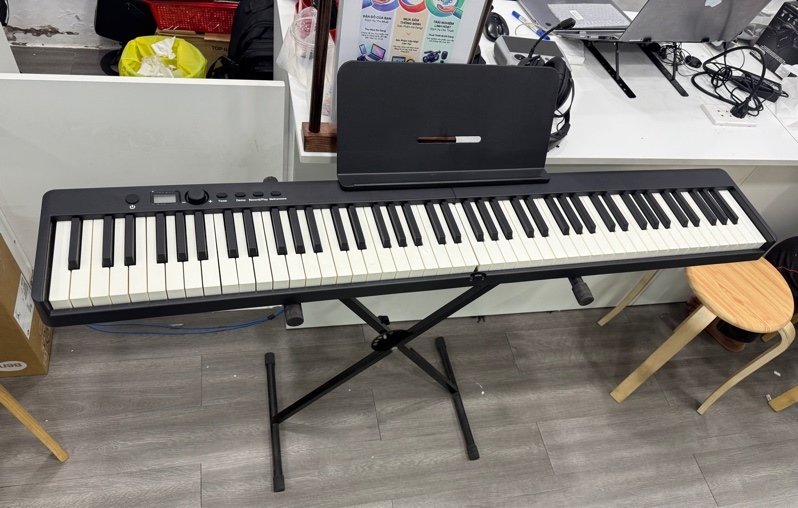 Đàn Piano gấp gọn Bora BX20 - Màu đen - Ngoại hình 98% - kèm chân, 1 túi đựng, 1 sạc usb-c, 1 pedal