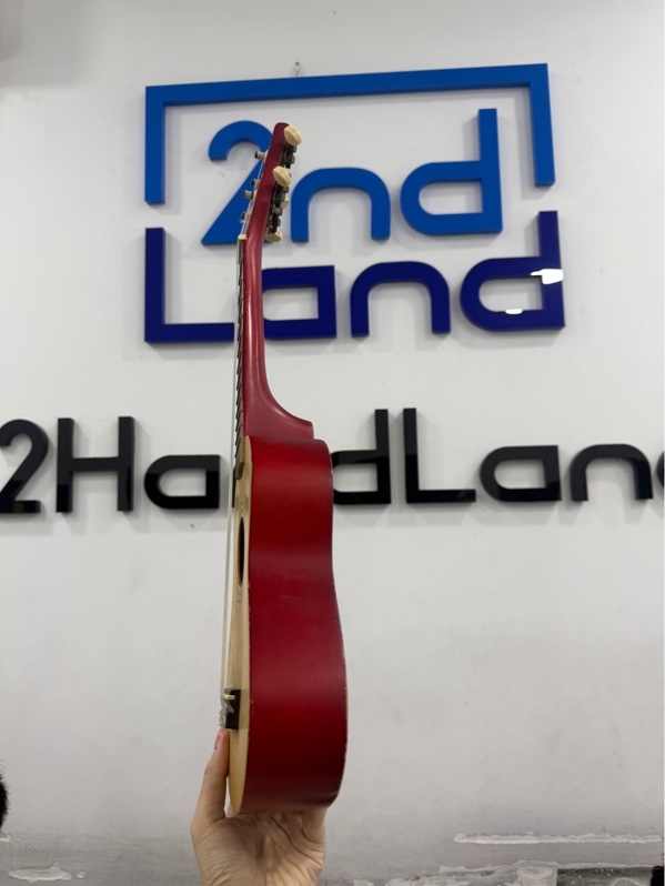 Đàn ukulele noname - Màu đỏ - Ngoại hình 96% - trầy xước cấn , nứt nhẹ - Body