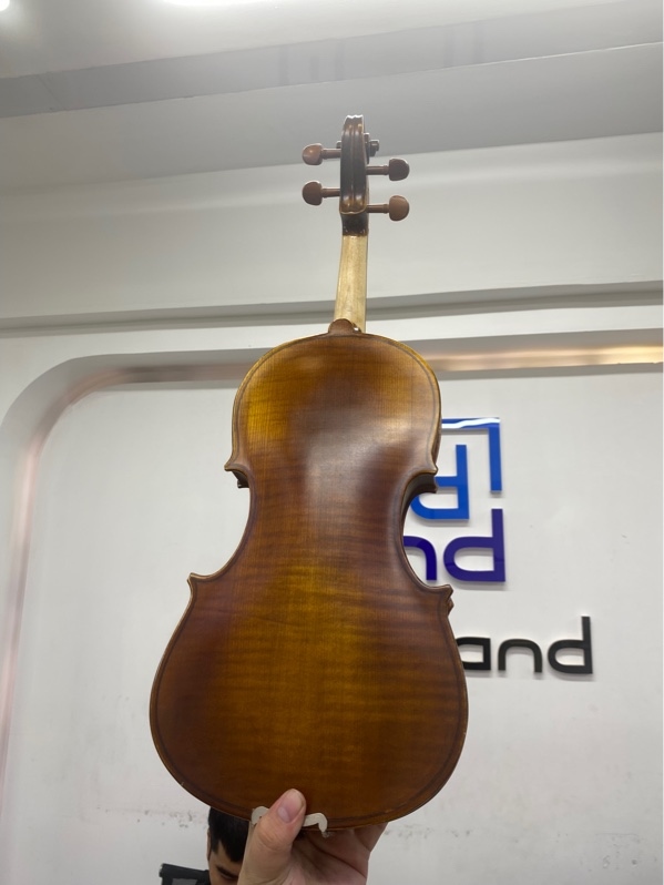 Đàn Violin Acoustic - Màu nâu gỗ - Ngoại hình 98% - Nứt nhẹ thân - Kèm cây vĩ cầm, túi, miến đệm vai