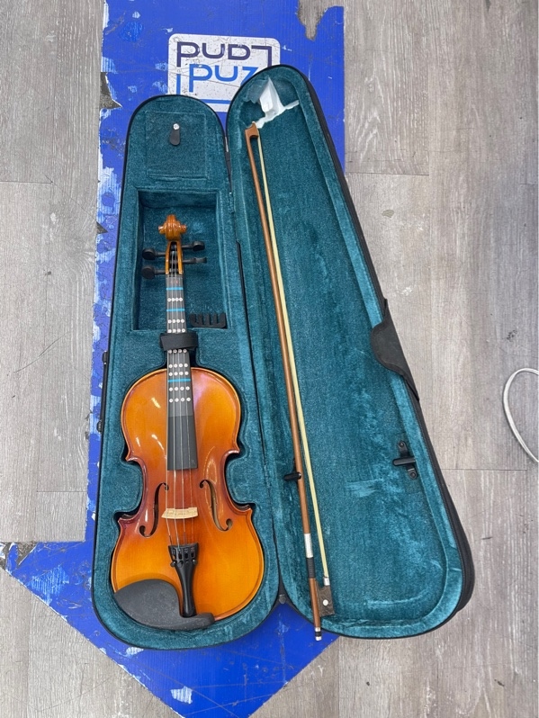 Đàn violin no name - Size 4/4 - Màu nâu gỗ - Ngoại hình 97% - Kèm túi