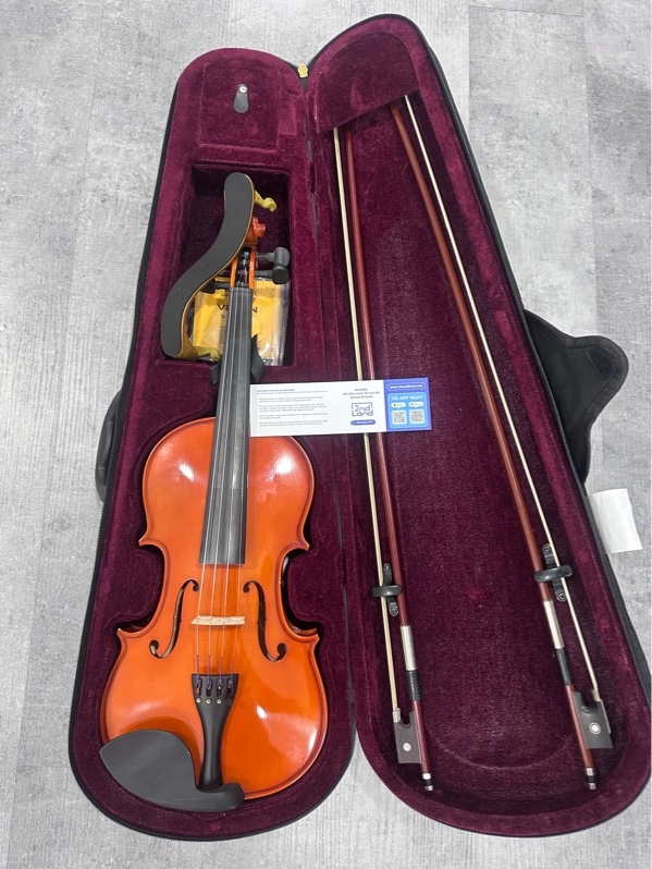 Đàn Violin PHOENIX MVP101H - Size 4/4 - Màu nâu - Ngoại hình 97.5% - 1 núm vặn lỏng - Kèm túi + 2 vỉ + 1 đệm kê lưng