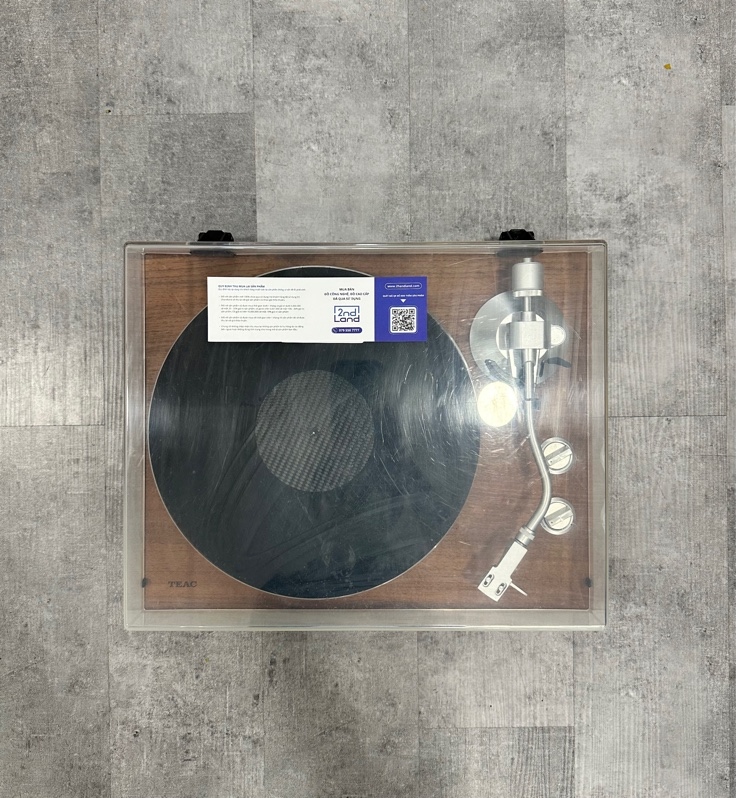 Đầu đĩa than TEAC TN-400BT - Màu nâu - Ngoại hình 97% - Kèm box + Nguồn + Dây kết nối + Tấm lót đĩa
