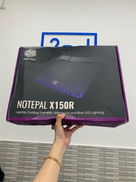 Đế quạt tản nhiệt Cooler Master Notepal X150R - Màu đen - Ngoại hình: 98% - Box