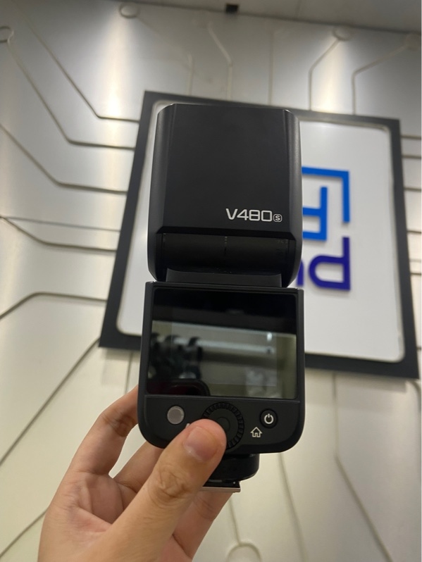 Đèn Flash gắn máy ảnh Godox V480 TTL Li-on Camera Flash - Màu đen - Ngoại hình: 98% - FullBox