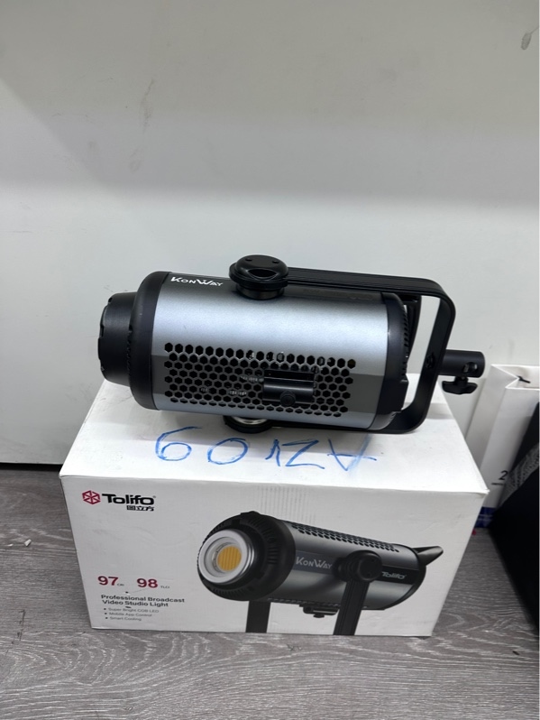 Đèn LED Studio Tolifo Konway KW-300B Pro - Màu xám đen - Ngoại hình 98% - Fullbox