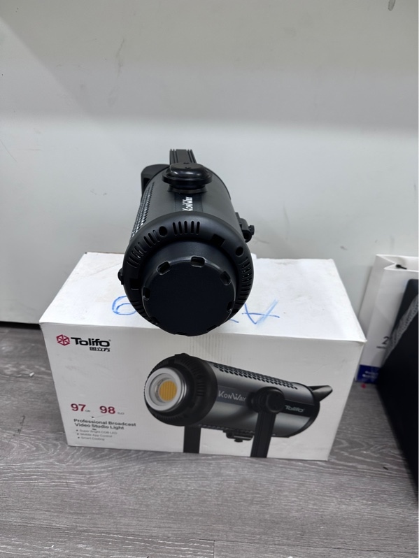 Đèn LED Studio Tolifo Konway KW-300B Pro - Màu xám đen - Ngoại hình 98% - Fullbox
