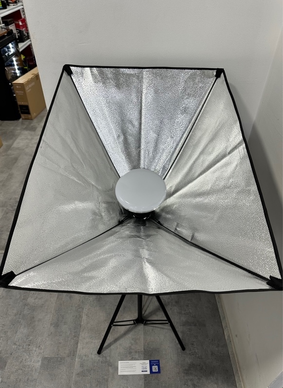 Đèn Softbox Livestream - Màu trắng - Ngoại hình 98% - 150W - Kèm đèn + Softbox + Tấm khuếch tán sáng + Chân đứng + Remote