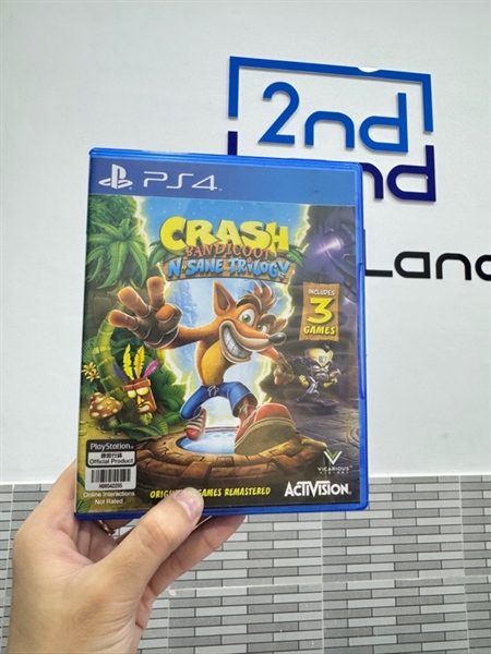 Đĩa game PS4 Crash Ban Dicoot N Sane Trilogy - Box