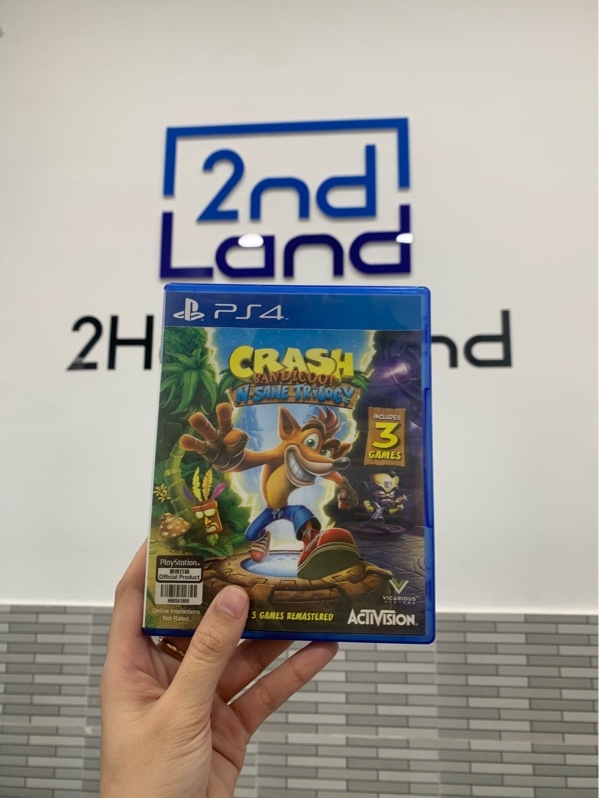 Đĩa game PS4 - Crash Bandicoot N-sane trilogy Original 3 games - Box