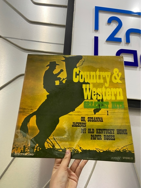 Đĩa Than Country & Western Greatest Hits - Màu đen - Ngoại hình: 97% - Box