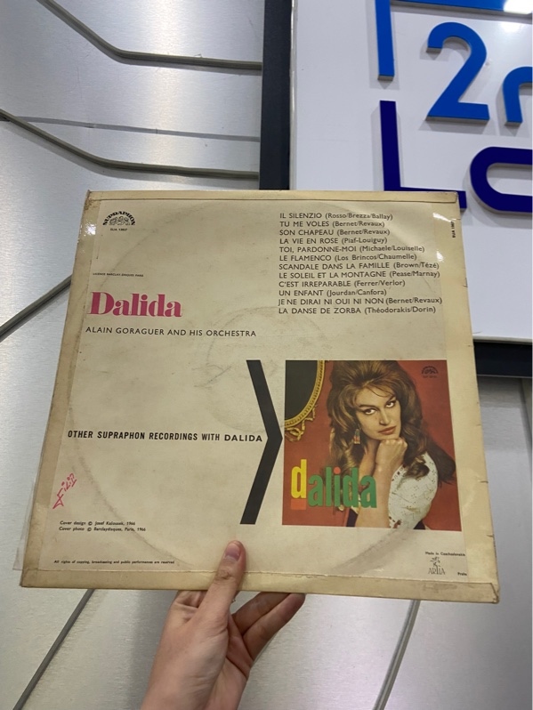 Đĩa Than Dalida - Màu đen - Ngoại hình: 97% - Box