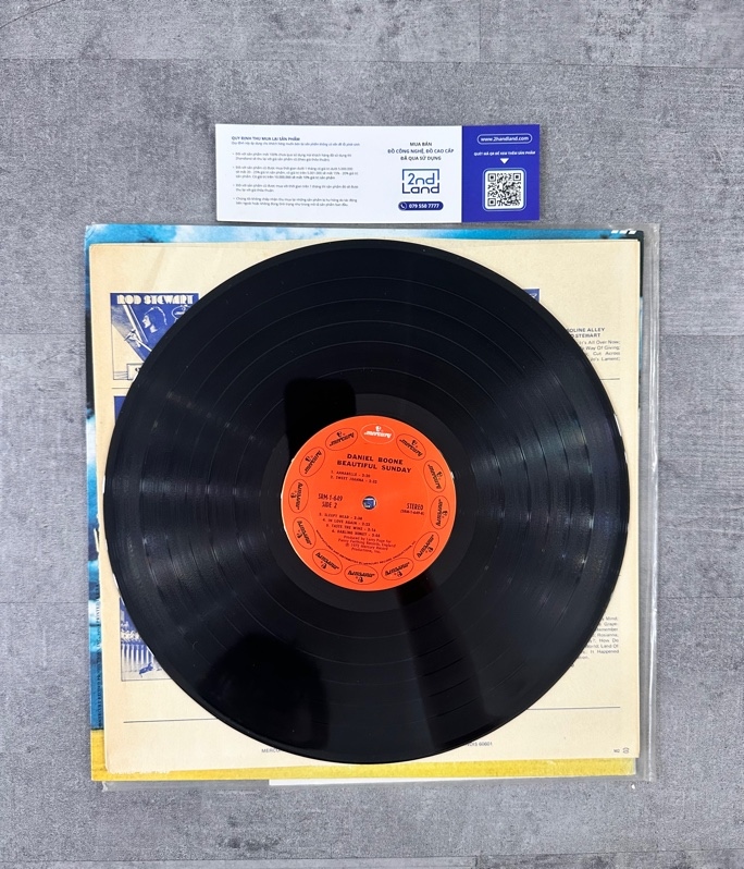 Đĩa than Daniel Boone – Beautiful Sunday - Ngoại hình 97% - Box