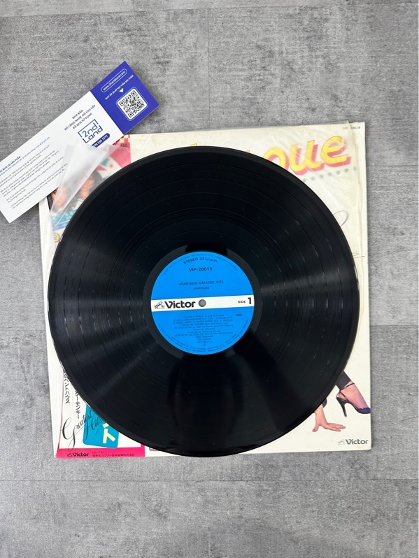 Đia than erd50 Japan Original Vinyl Record 33/12" Arabesque GREATEST HITS w/OBI ♪ - Ngoại hình 97% - Box