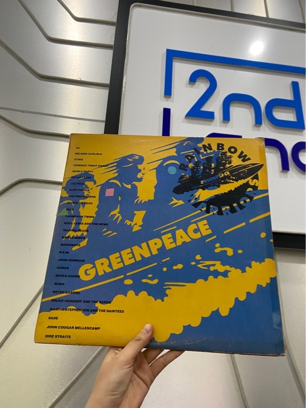 Đĩa Than Greenpeace: Rainbow Warriors - Màu đen - Ngoại hình: 97% - Box