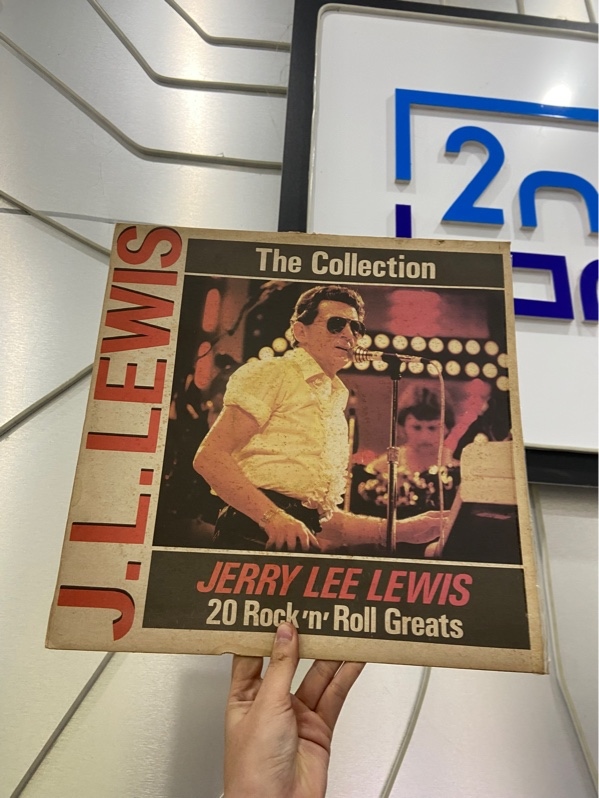 Đĩa Than Jerrry Lee Lewis - Màu đen - Ngoại hình: 97% - Box