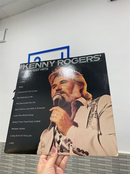 Đĩa than Kenny Rogers Greatest Hits - Kenny Rogers - Màu đen - Ngoại hình: 98% - Box