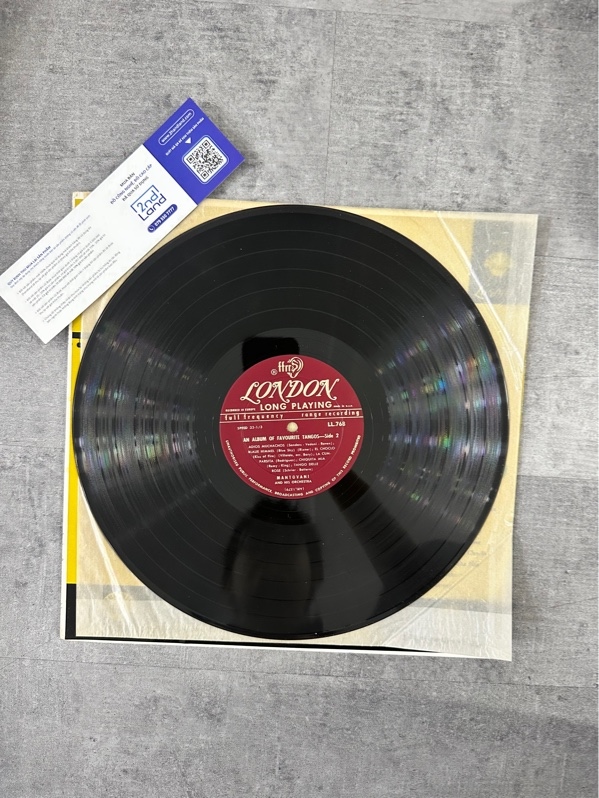 Đĩa than Mantovani And His Orchestra – Play Tangos - Ngoại hình 97% - Box