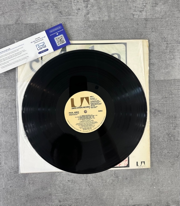 Đĩa than Paul Anka – Anka - Ngoại hình 97% - Box