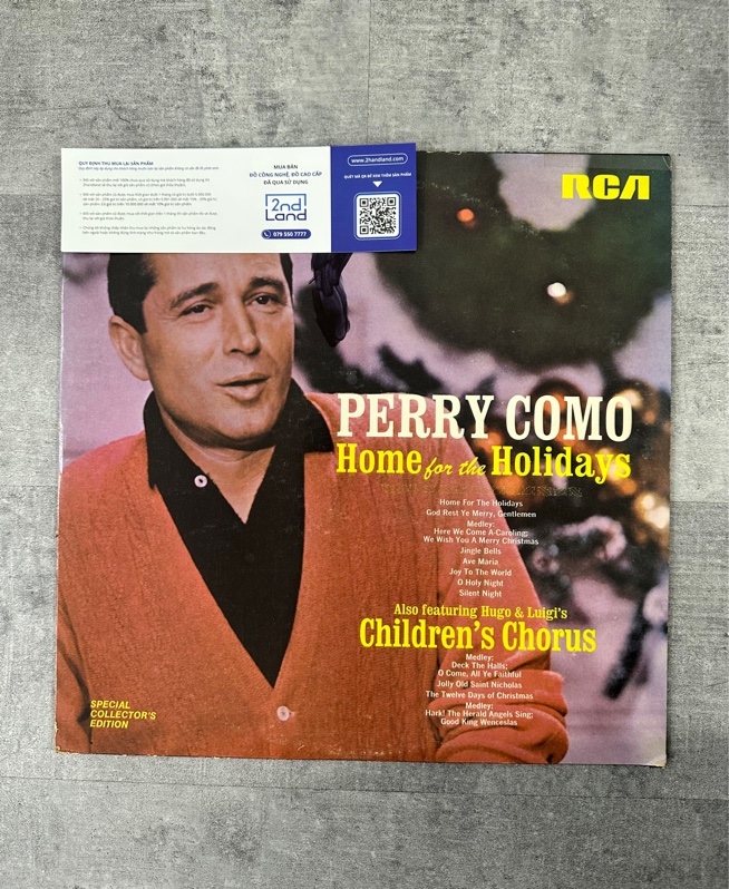 Đĩa than Perry Como – Home For The Holidays - Ngoại hình 97% - Box