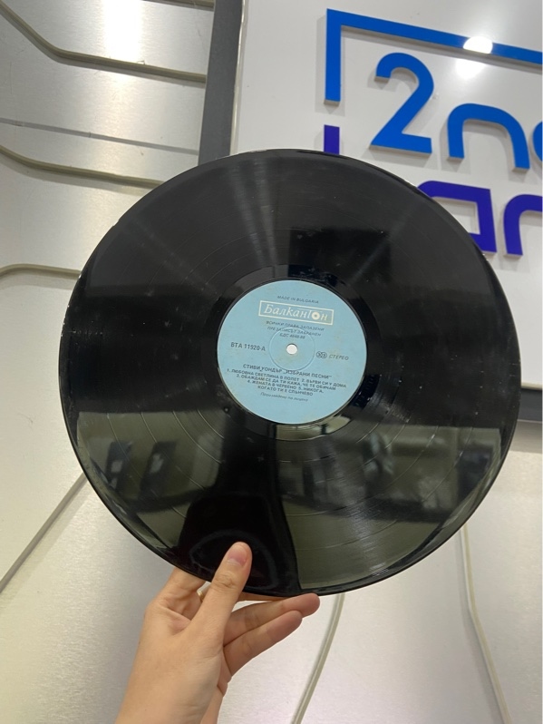 Đĩa Than Stevie Wonder - Màu đen - Ngoại hình: 97% - Box