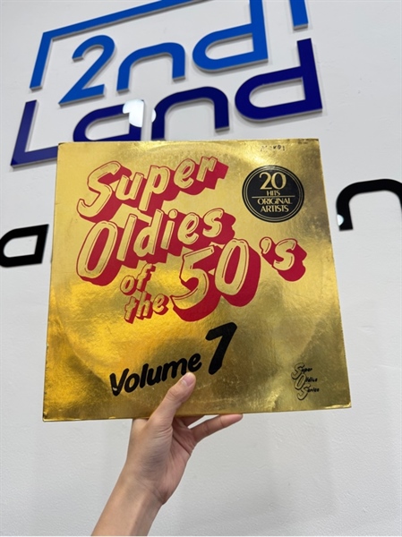 Đĩa than Super Oldies of The 50s Vol 7 - Super Oldies Series - Màu đen - Ngoại hình: 98% - Box