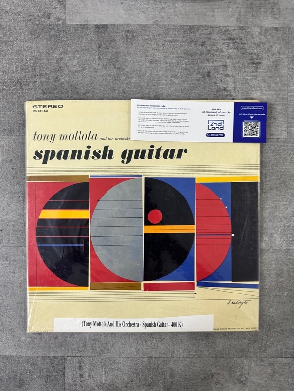 Đĩa than Tony Mottola And His Orchestra – Spanish Guitar - Ngoại hình 97% - Box