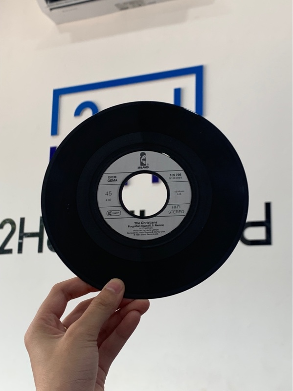 Đĩa than Vinyl 45 Born Again & Forgotten town - The Christans - Box