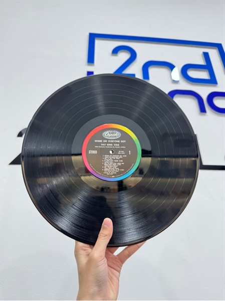 Đĩa than Where Did Everyone Go? - Nat King Cole - Màu đen - Ngoại hình: 98% - Box 1