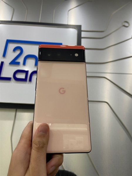 Điện thoại Google Pixel 6 - Chip Tensor - 90HZ - Ram 8/128GB - Pin tốt - Màu hồng - Ngoại hình: 97% - Camera trầy - Body