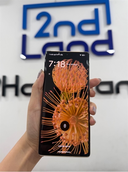 Điện thoại Google Pixel 6 pro - Tensor G1 - 12/128GB - Máy quốc tế - Màu vàng - Ngoại hình 98% - Màn ám hồng , màn mực , sọc , 1 điểm chết pixel , cam trước bụi - Kèm sạc 2