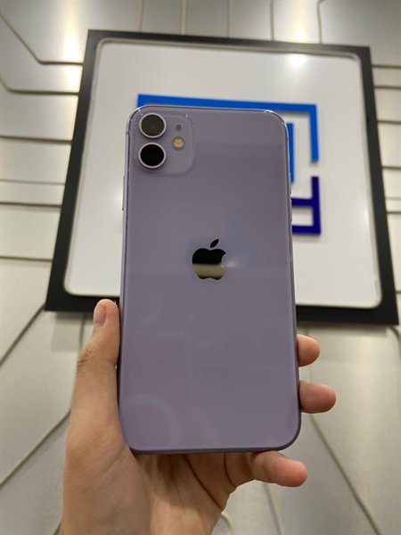 Điện thoại iPhone 11 - KH/A - 64GB - IOS 18.1.1 - Pin 100% thay new - Màu tím - Ngoại hình: 97% - Đã thay lưng, màn mực- Body
